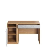 Biurko Plano PN-06 dąb nash/biały/beton Lenart - obrazek 2