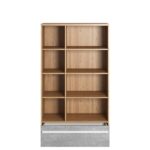 Regał Plano PN-03 dąb nash/biały/beton Lenart - obrazek 3