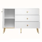 Komoda Goldin 05 biały połysk / złoty ML Meble - obrazek 2