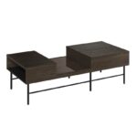 Stolik kawowy Piemonte PE-08 - jesion portland / czarny  Lenart