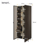 Witryna Piemonte PE-02 - jesion portland / czarny  Lenart - obrazek 4