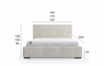 Łóżko tapicerowane Basic Comforteo - obrazek 2