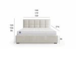 Łóżko tapicerowane Cortina Comforteo - obrazek 2