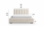 Łóżko tapicerowane Aston Comforteo - obrazek 2