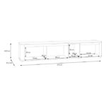 Szafka RTV 220 BREATHTAKER BTHTH141-Q191 Terakota / Dąb Mauvella Forte - obrazek 3