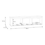Szafka RTV 170 BREATHTAKER BTHTH131-U60 Piaskowy Forte - obrazek 3