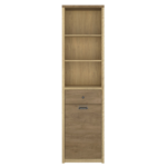 Regał otwarty Denzel 1d1s dąb cremona/dąb lefkas Mebelbos - obrazek 2