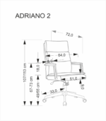 Fotel obrotowy Adriano 2 Halmar - obrazek 3