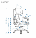 Fotel obrotowy Maxwel Halmar - obrazek 3